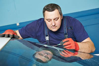 On-site rock chip windshield repair